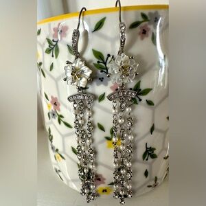 Beautiful Long Pearl Drop Earrings
